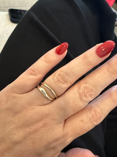 Customer photo review of Anillo Delgado 1.5 mm