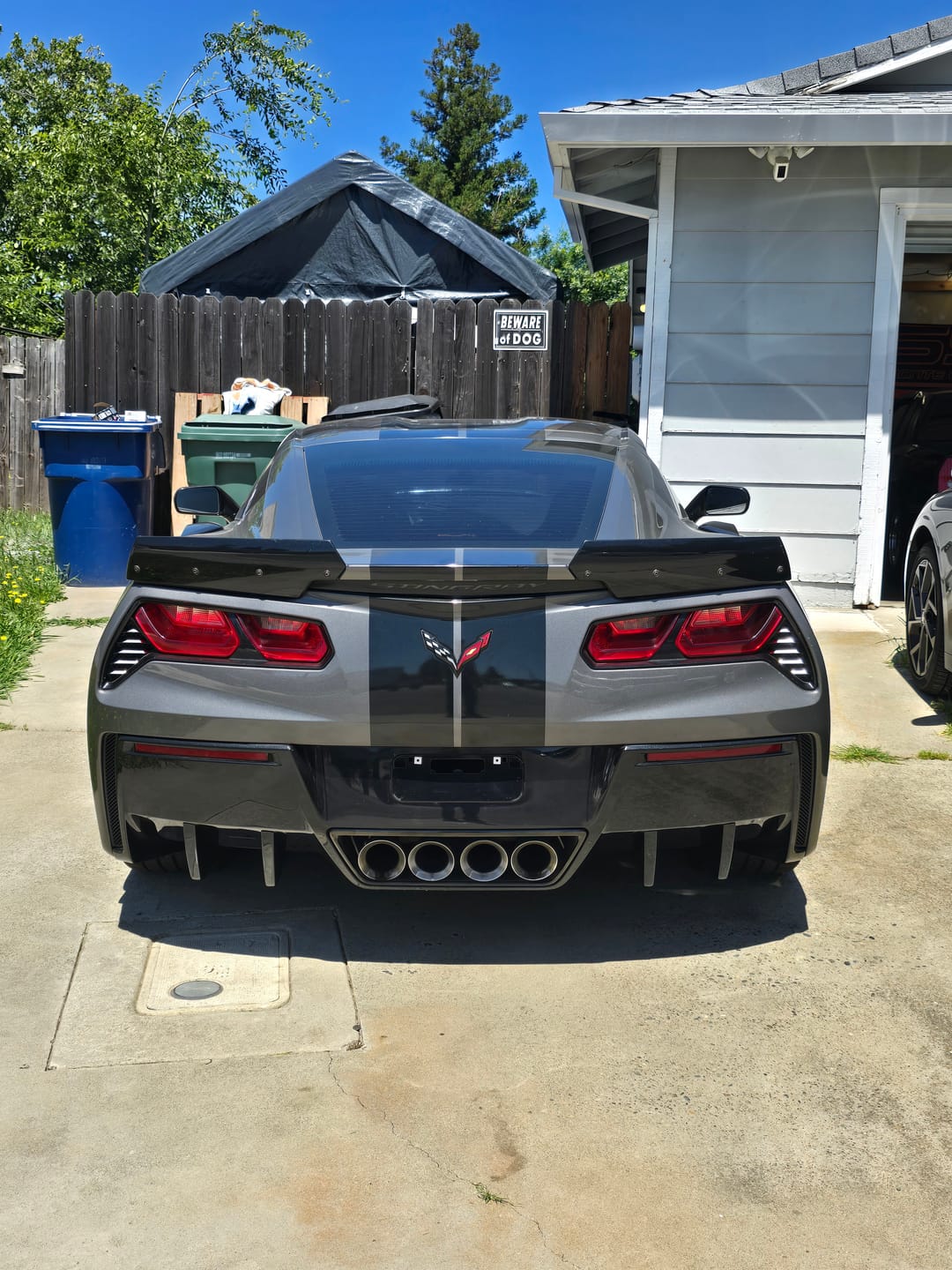 Customer photo review of Corvette C7 Rear Bumper Diffuser Fins