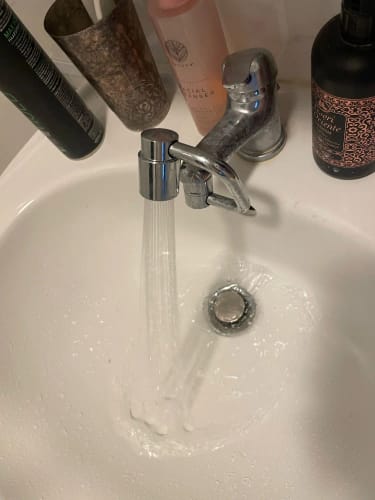 Customer photo review of 1080° Rotatable Faucet Aerator Extension