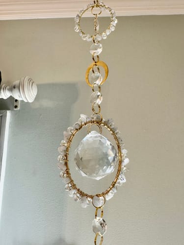 Customer photo review of 5 Simple Beginners Suncatcher Tutorials Bundle  – DIY Crystal Designs + Materials Guide
