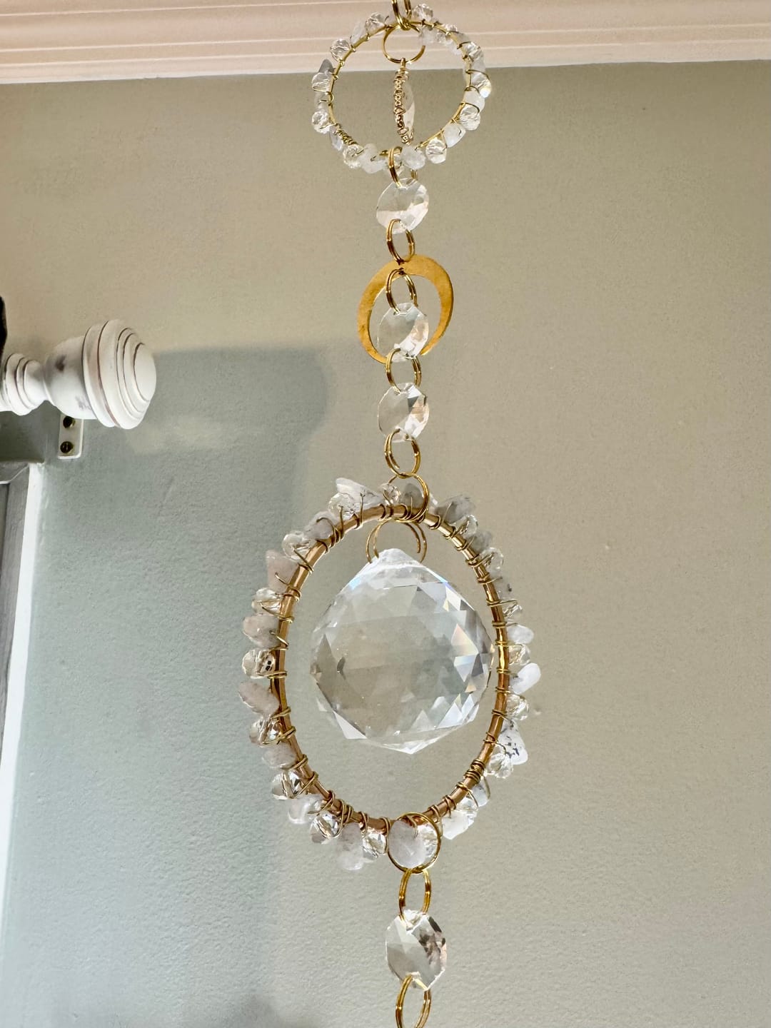 Customer photo review of 5 Simple Beginners Suncatcher Tutorials Bundle  – DIY Crystal Designs + Materials Guide