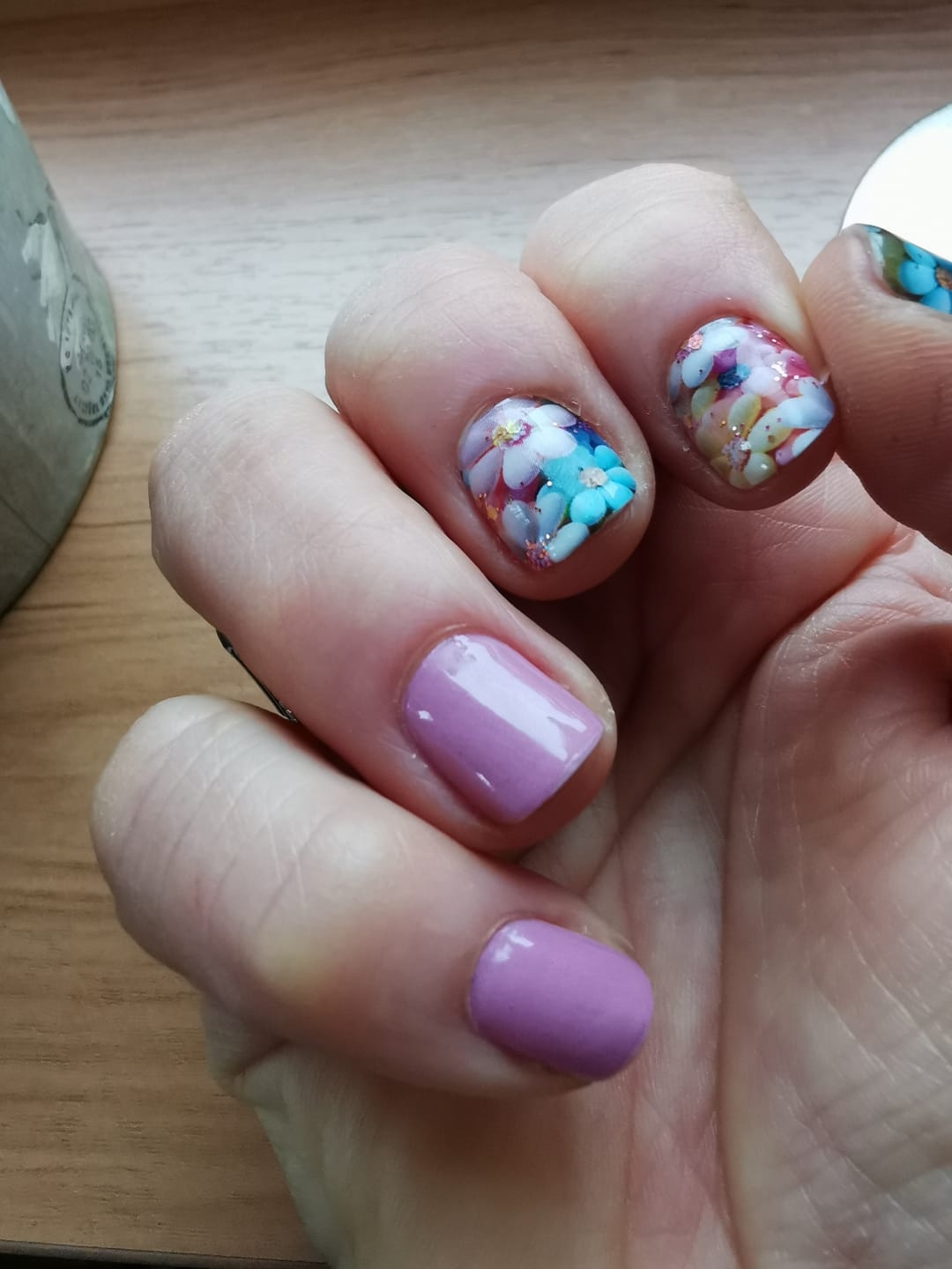 Customer photo review of UV Gel: Refined Marble