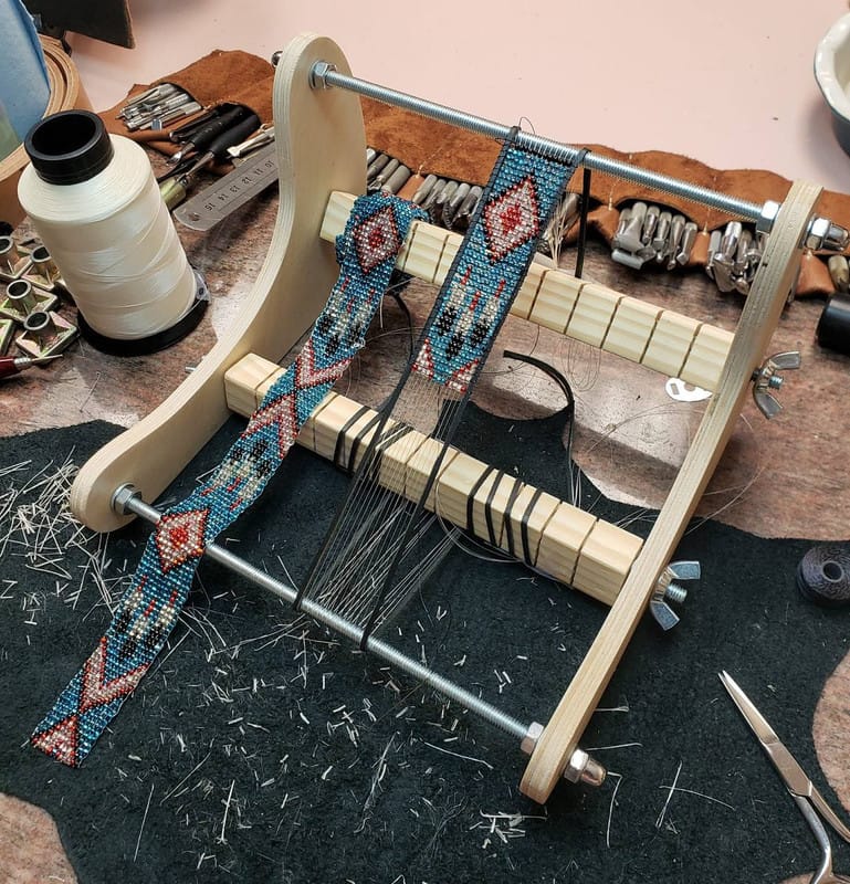 Customer photo review of Mini Professional Wooden Loom