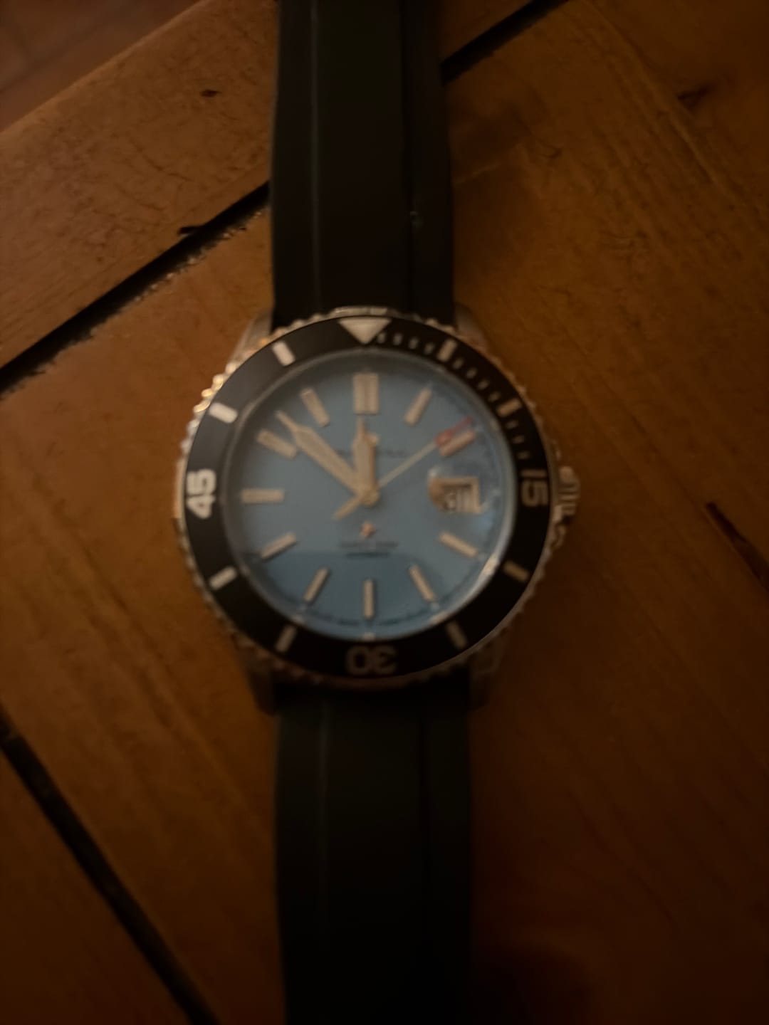 Customer photo review of Ocean Series 200m Waterproof Matte Dial Diving Watch 44mm