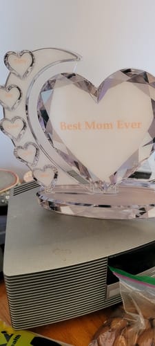 Customer photo review of Personalized Heart-Shaped Plaque With Name, Gift For Grandma Or Mom