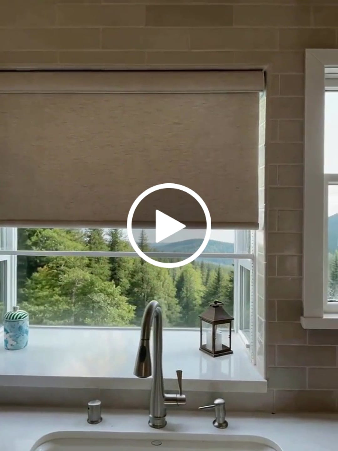 Customer video review of Smart Motorized Roller Shades 100% Blackout Safari
