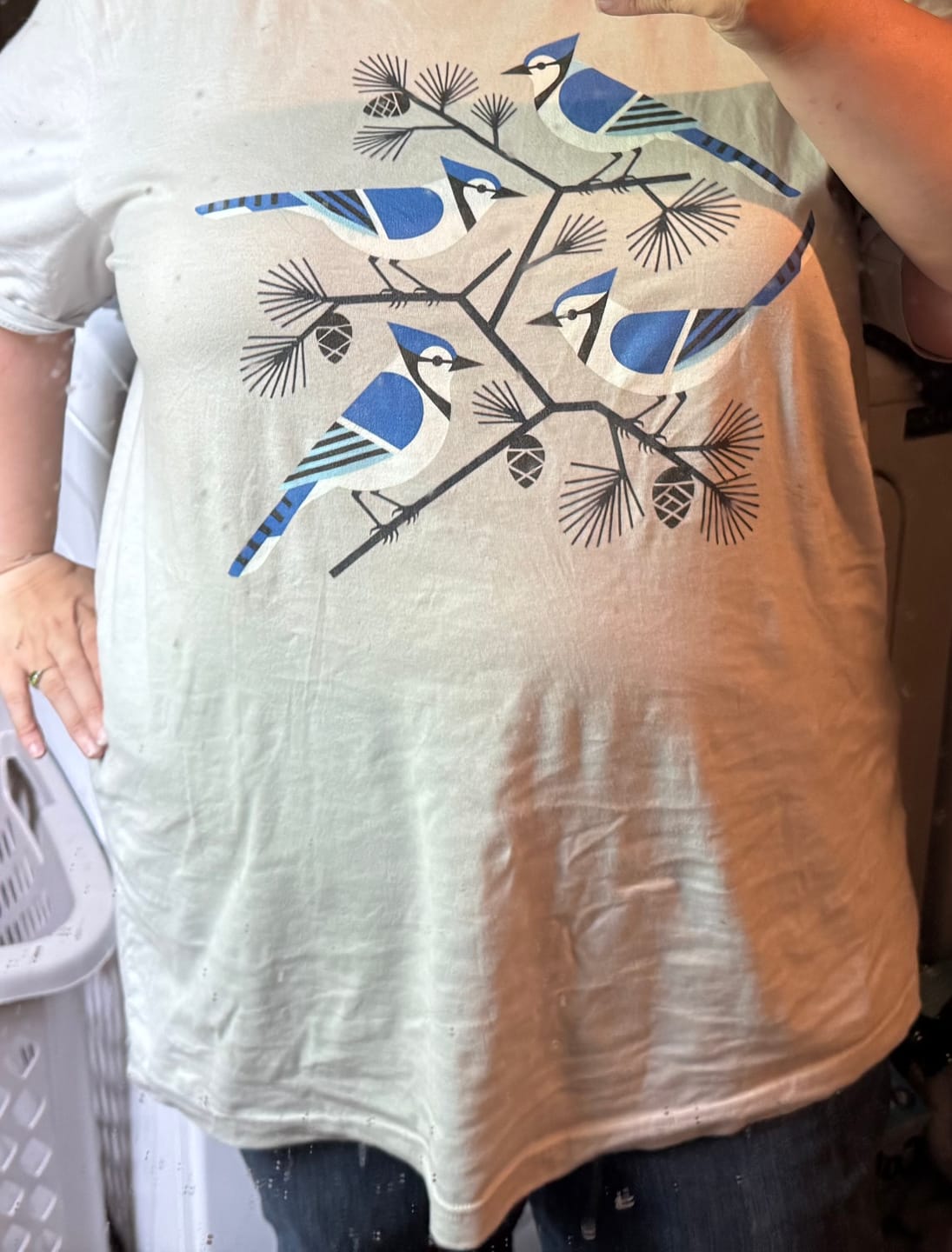 Customer photo review of Tree of Blue Jays Tee