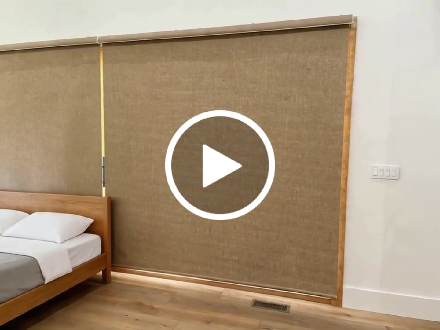 Customer video review of Smart Motorized Roller Shades 100% Blackout Safari