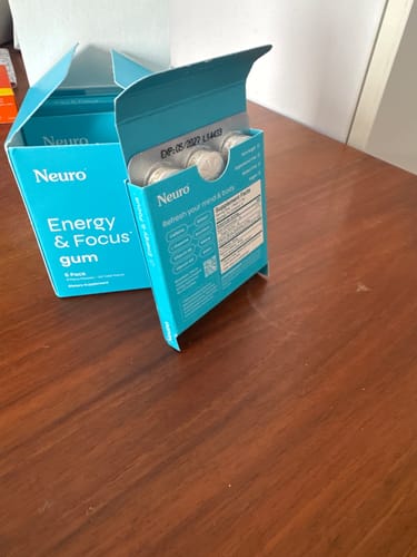 Customer photo review of Energy & Focus Gum