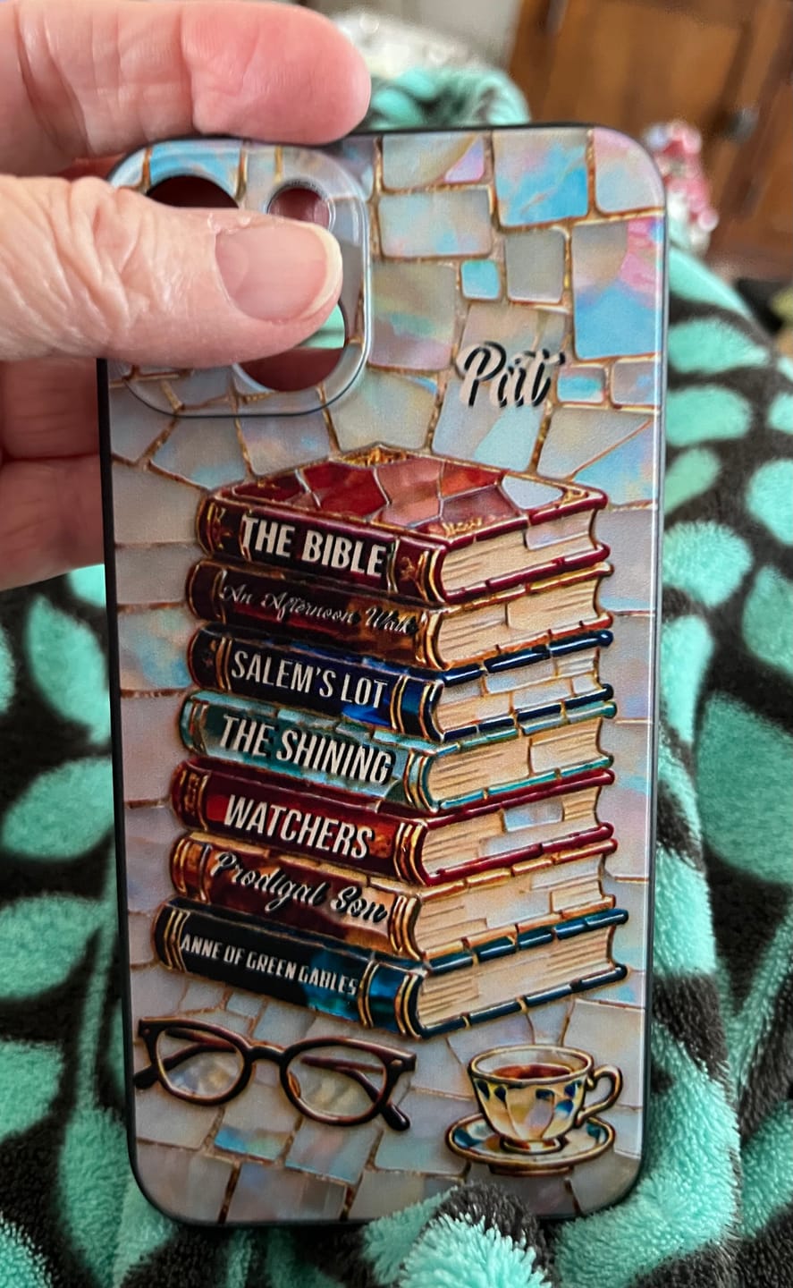 Customer photo review of Personalized Gifts For Book Lovers Phone Case