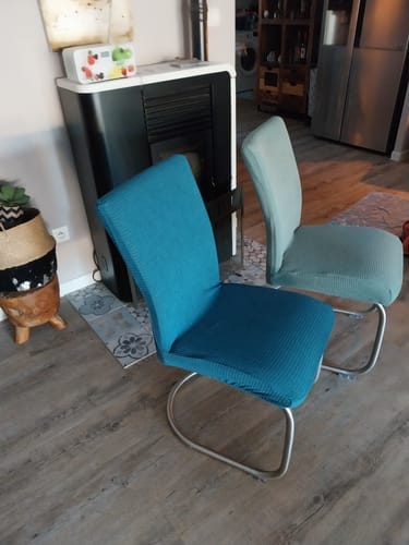 Customer photo review of Housse de chaise en jacquard - Juliette