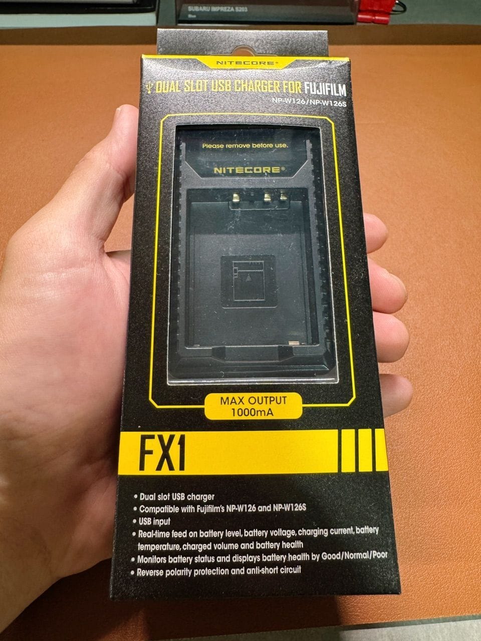 Customer photo review of FX1 (Fujifilm NP-W126) Dual-Slot Battery Charger