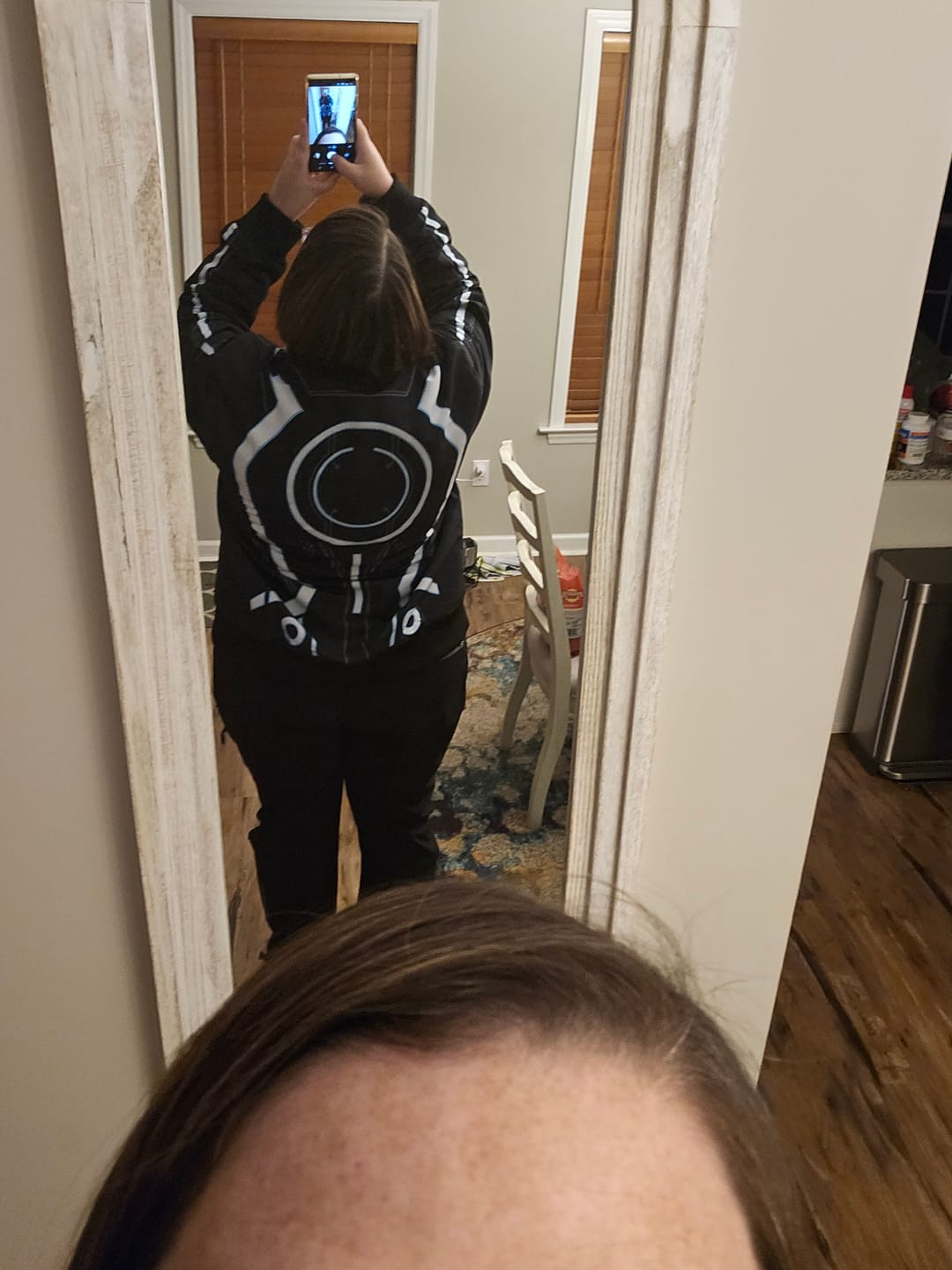 Customer photo review of Disney's Tron Legacy "Light Suit" – Reversible Bomber Jacket