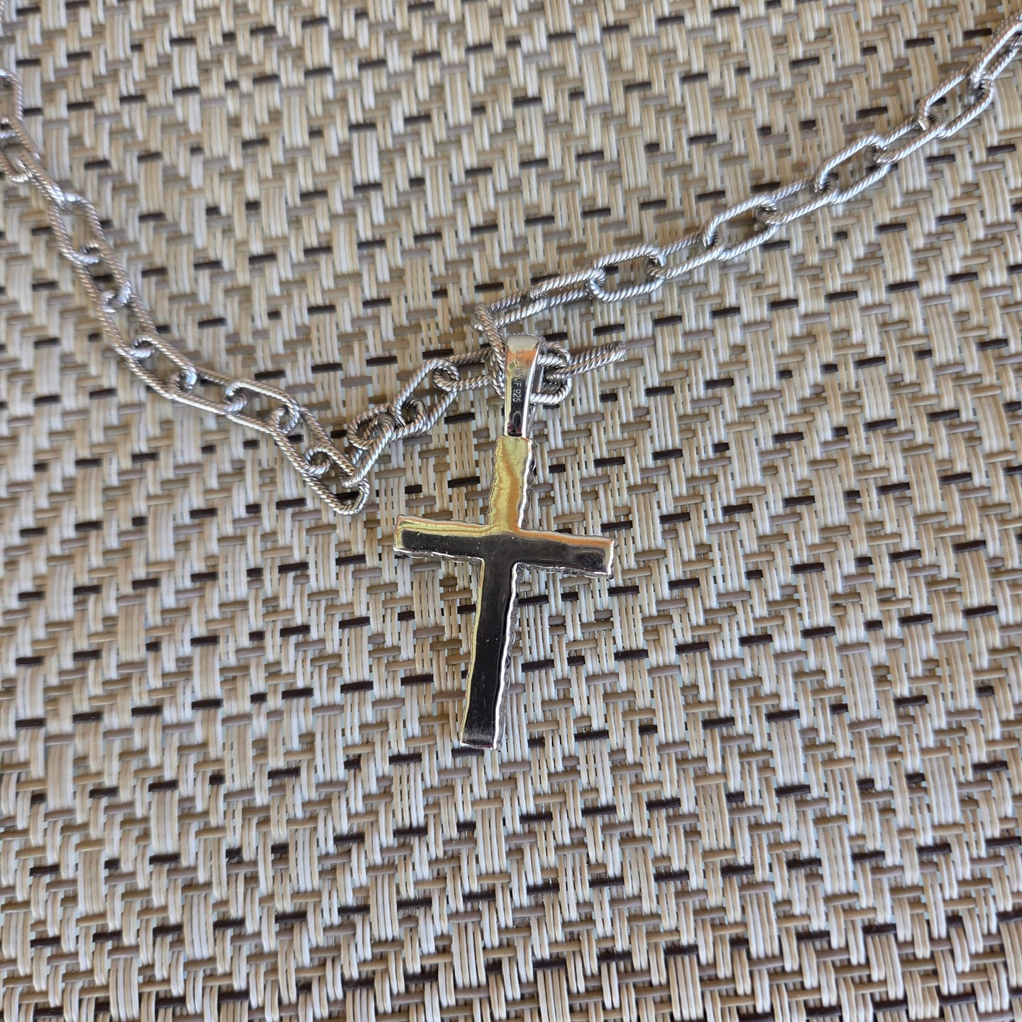 Customer photo review of 3.30 Carat Certified VVS Moissanite Cross