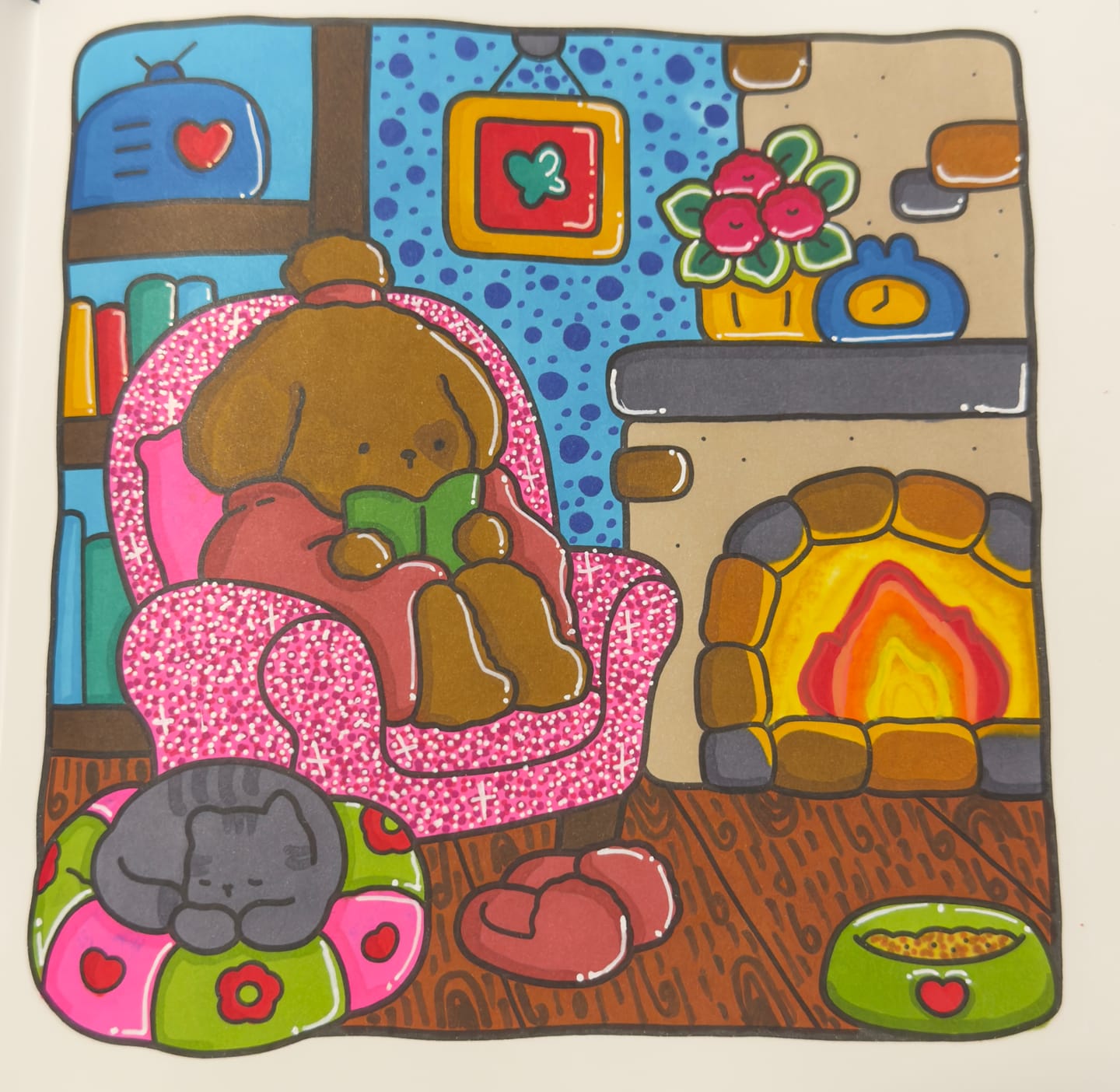 Customer photo review of Ohuhu Honolulu Brush Markers - Small Set