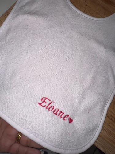 Customer photo review of Bavoir éponge