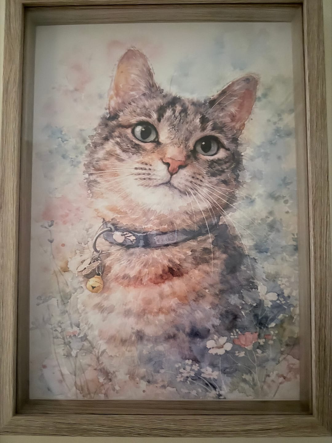 Customer photo review of Personalised Poster With Dog or Cat - Watercolour