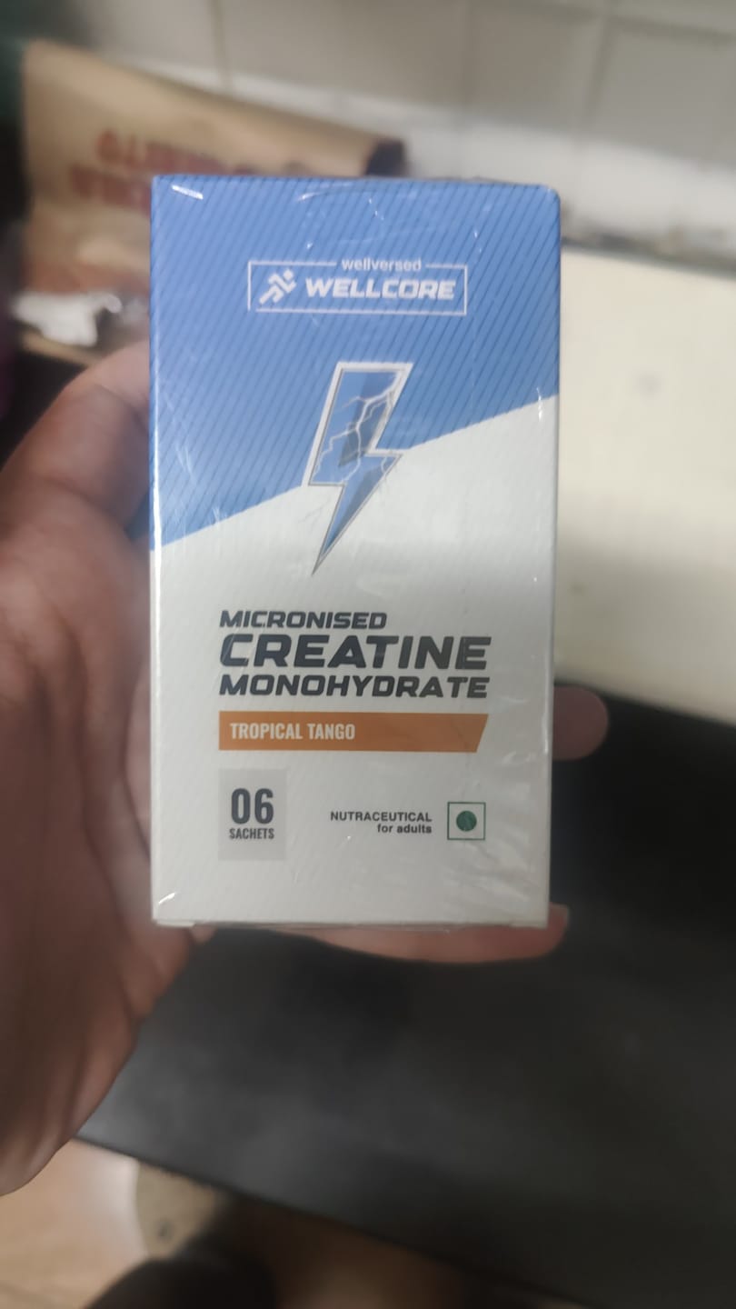 Customer photo review of Wellcore - Pure Micronised Creatine Monohydrate | Tropical Tango (6 Sachets)