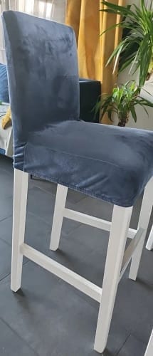 Customer photo review of Housse de chaise de bar en velours - Nala