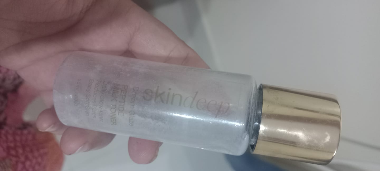 Customer photo review of DREAM GLAZE - Peptide Milk Toner