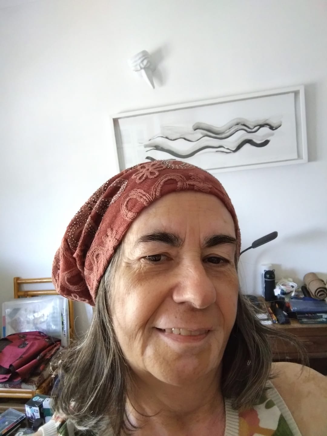 Customer photo review of Women Artsy Summer Embroidery Lace Hat