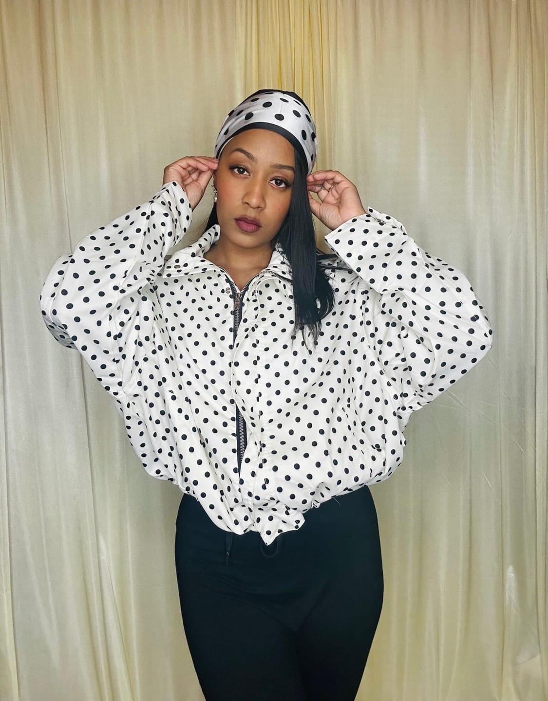 Customer photo review of Gloria Polka Dot Co-Ord Set