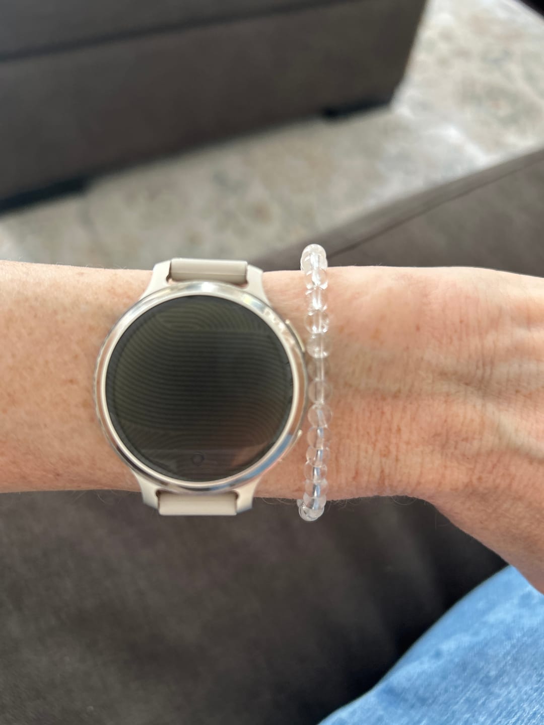 Customer photo review of Clear Quartz Bracelet Mini