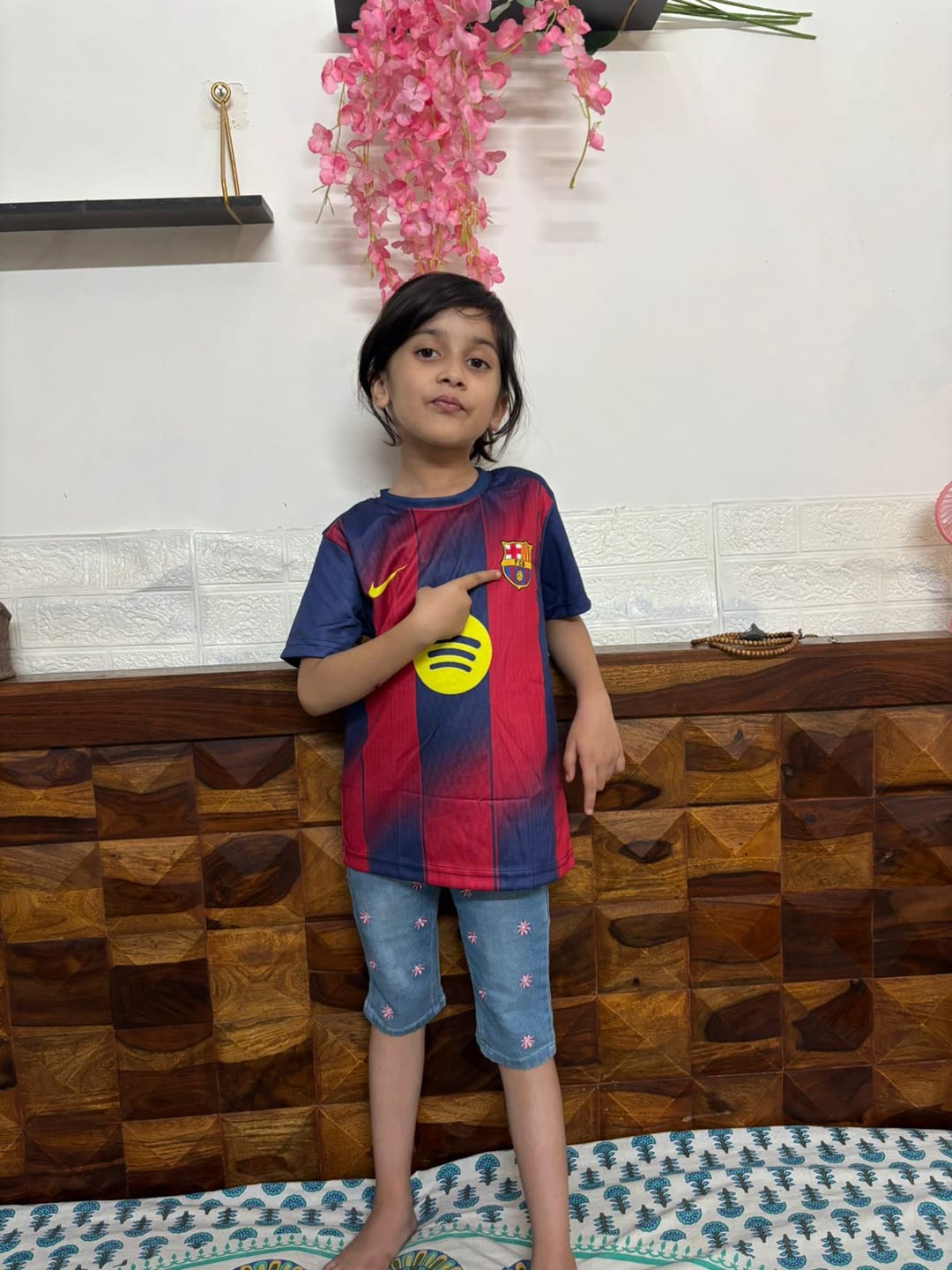 Customer photo review of Kids Future Champion Jersey – Name & Number Print
