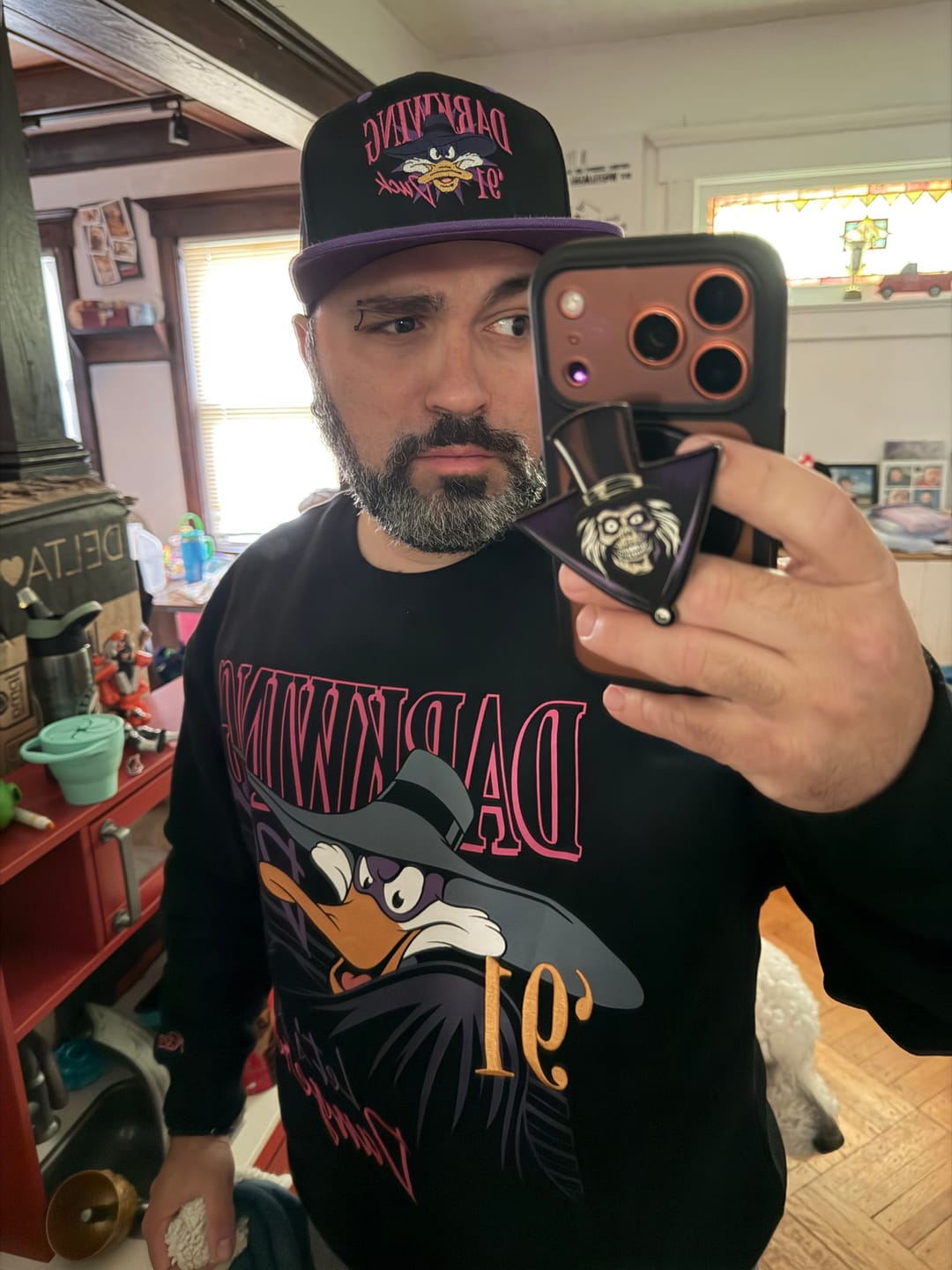 Customer photo review of Disney’s Darkwing Duck "Let's Get Dangerous!" – Crewneck Sweatshirt