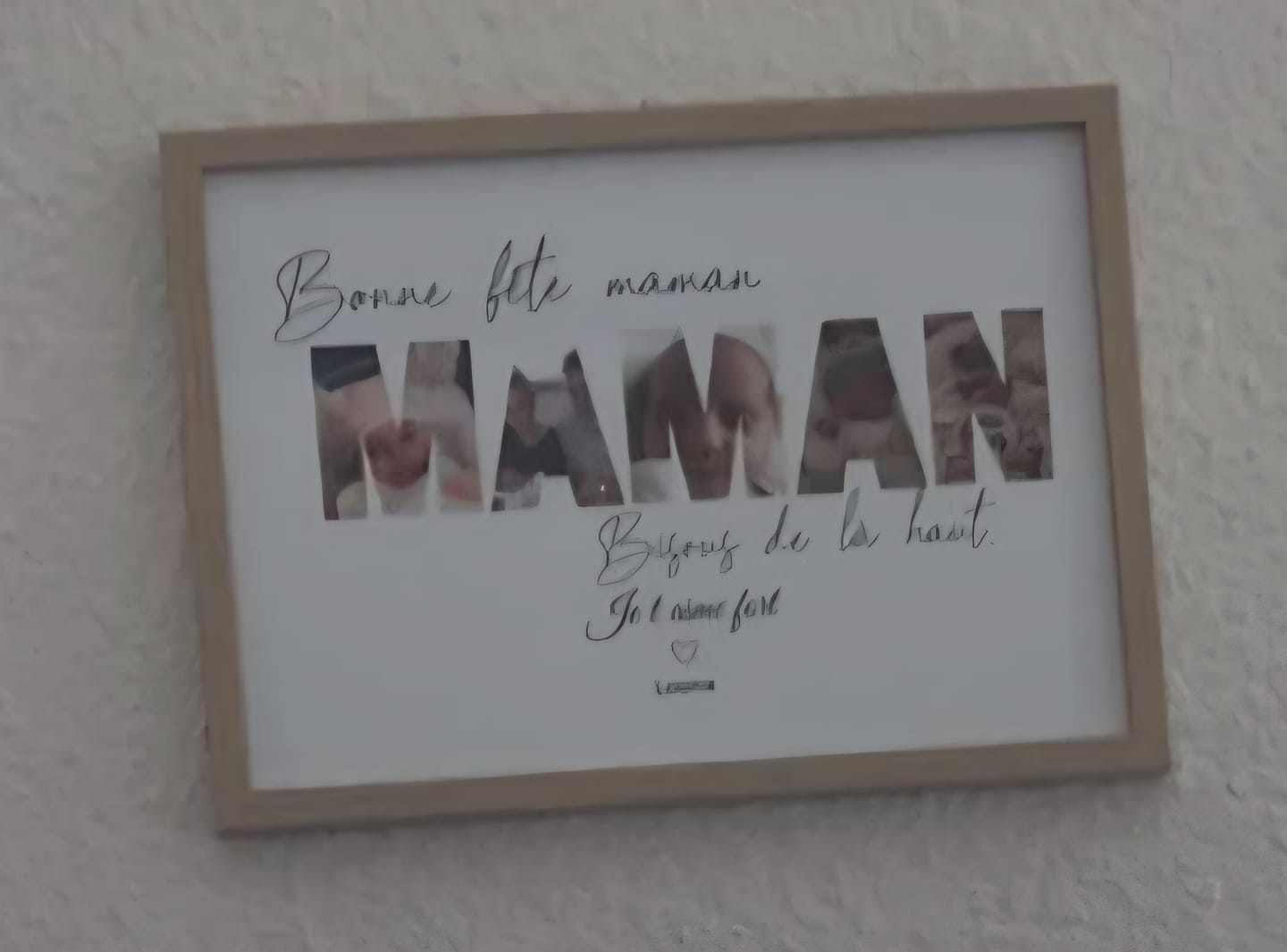 Customer photo review of Bonne fête Maman - Affiche Personnalisée
