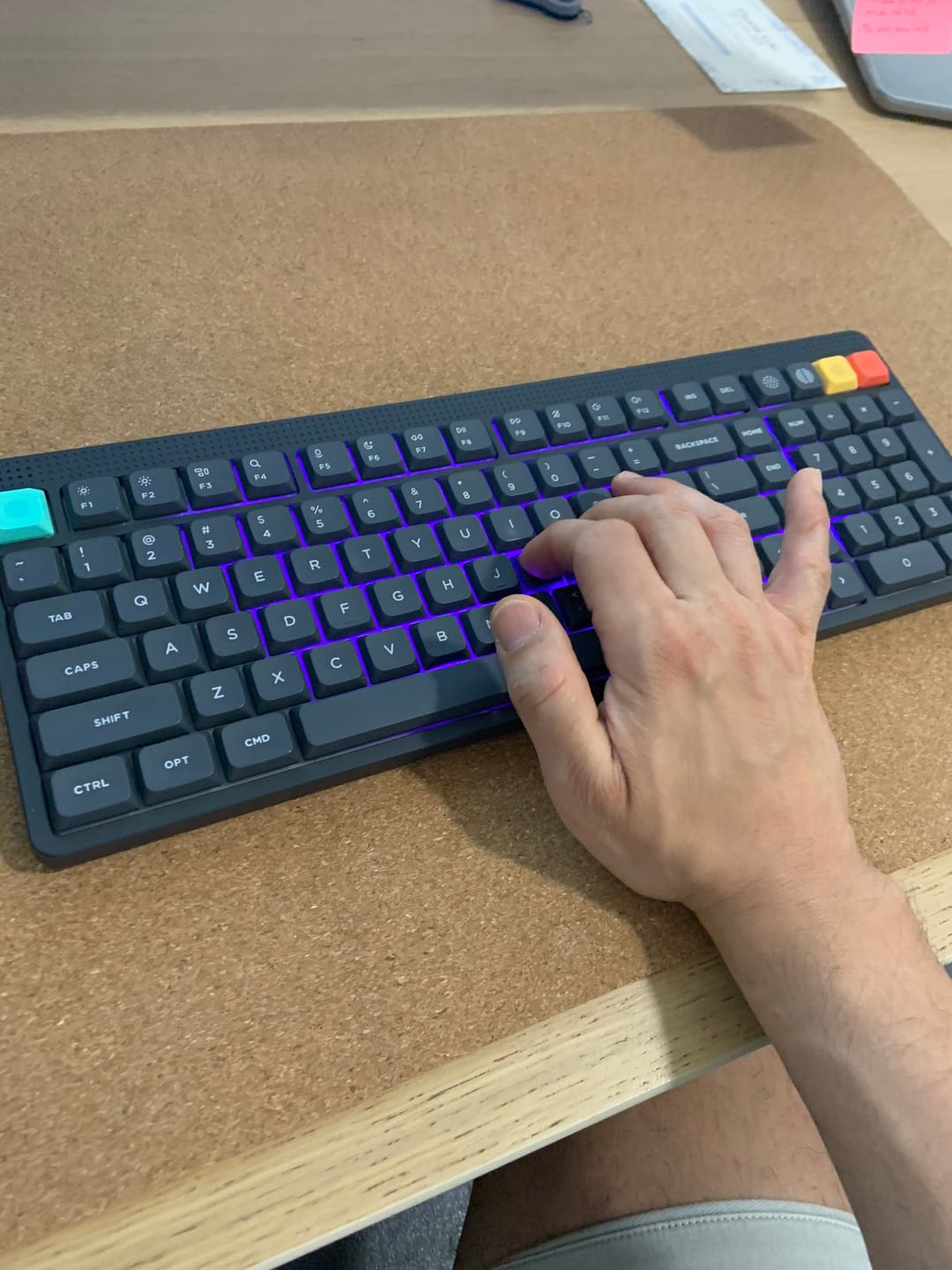 Customer photo review of NuPhy Node100 Low-Profile Wireless Mechanical Keyboard