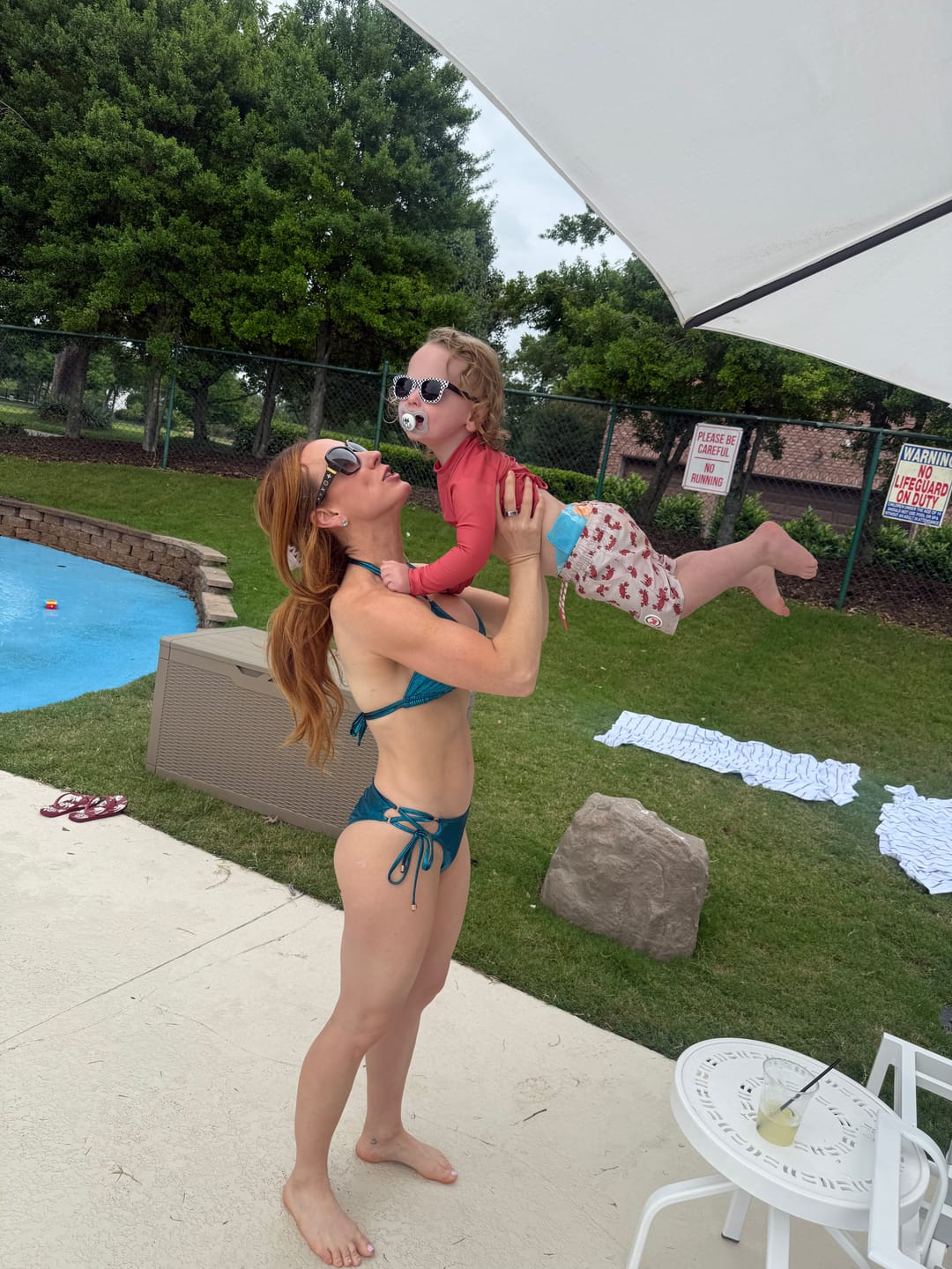Customer photo review of EDEN SCRUNCH BOTTOM - GLITTER AQUA