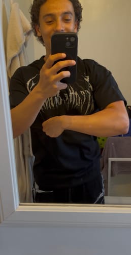 Customer photo review of Elixir Uncuffed Banana Sweatpants [VOID BLACK]