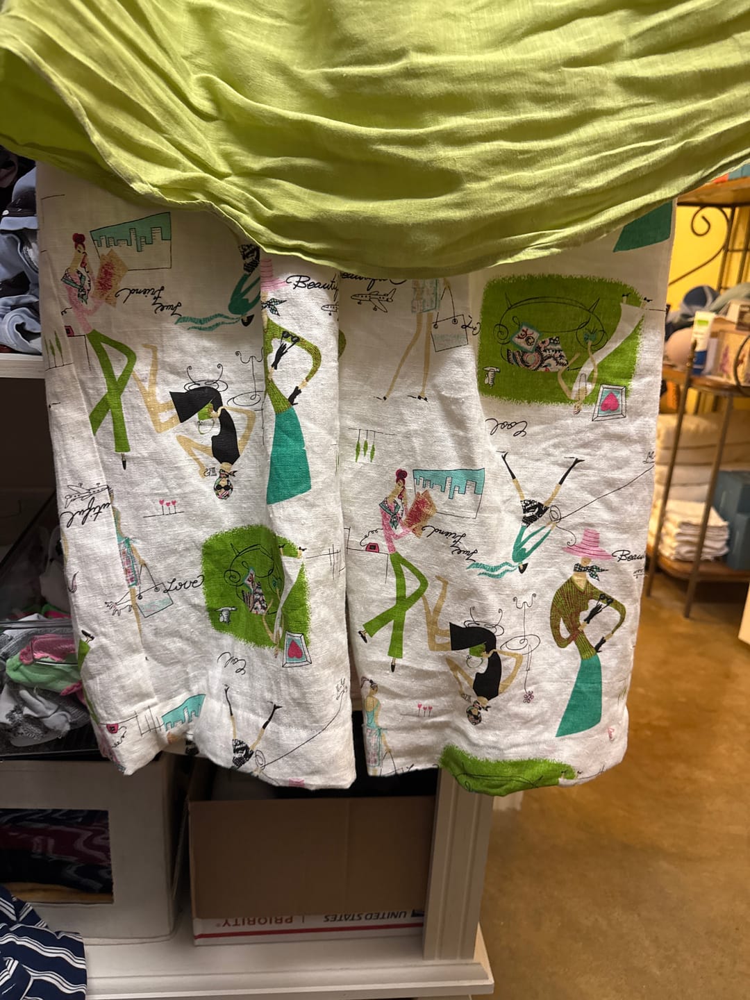 Customer photo review of Pure Linen Mademoiselle Print Fabric [LNP-LMDM]