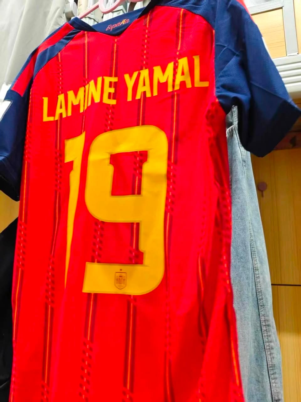 Customer photo review of MAGLIA SPAGNA HOME 2026/27 PERSONALIZZAZIONE LAMINE YAMAL