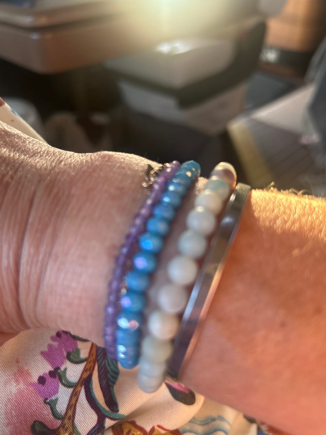 Customer photo review of Mystic Dawn Amethyst Armband