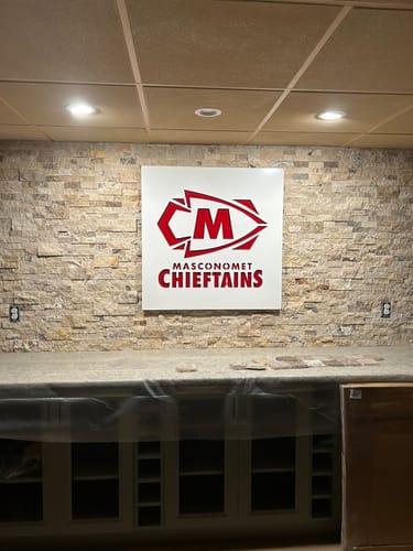 Customer photo review of Custom Sign for John