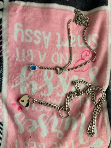 Customer photo review of LoveChains™ - Lock & Key Slip Chain