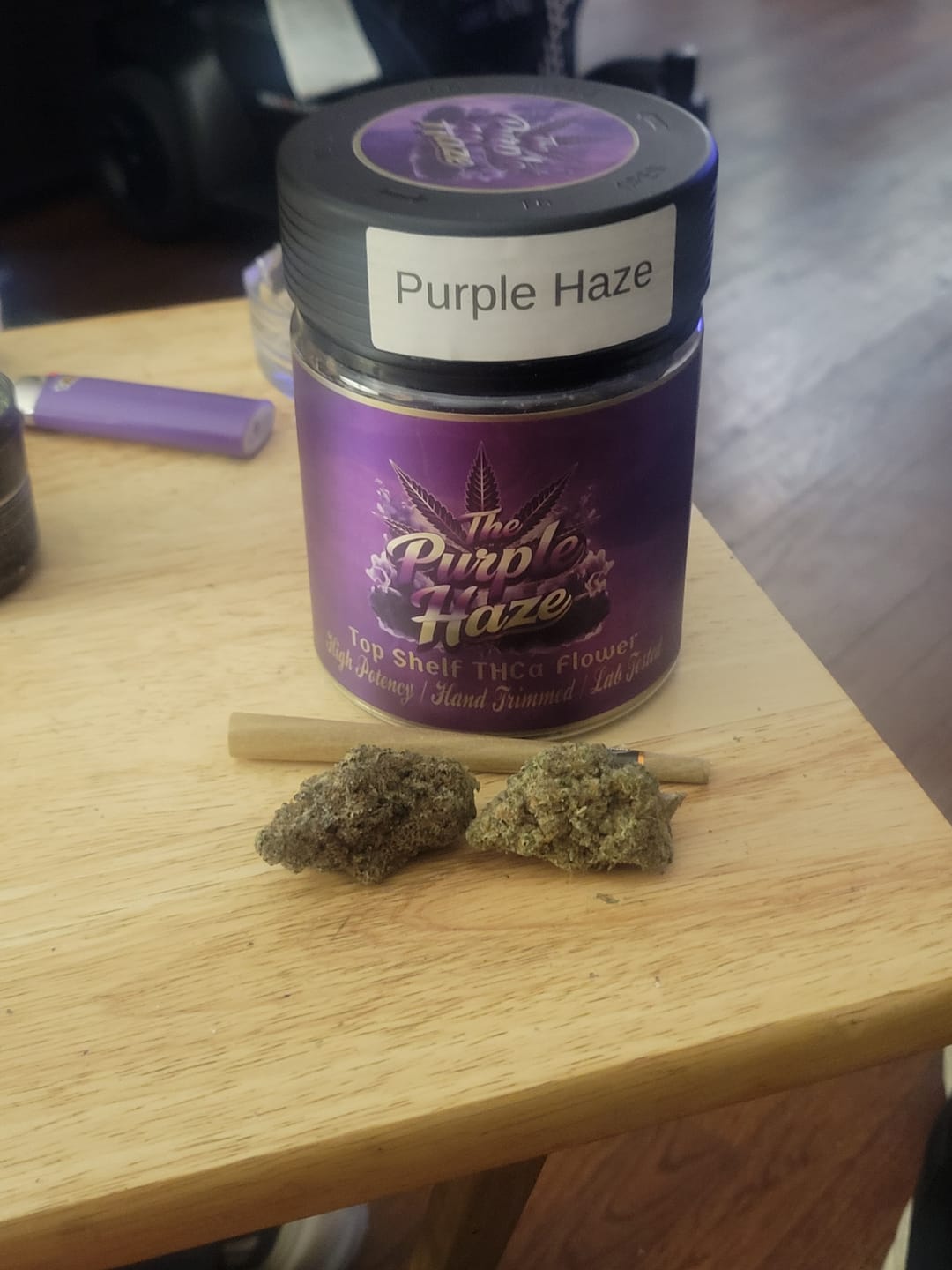 Customer photo review of Purple Haze