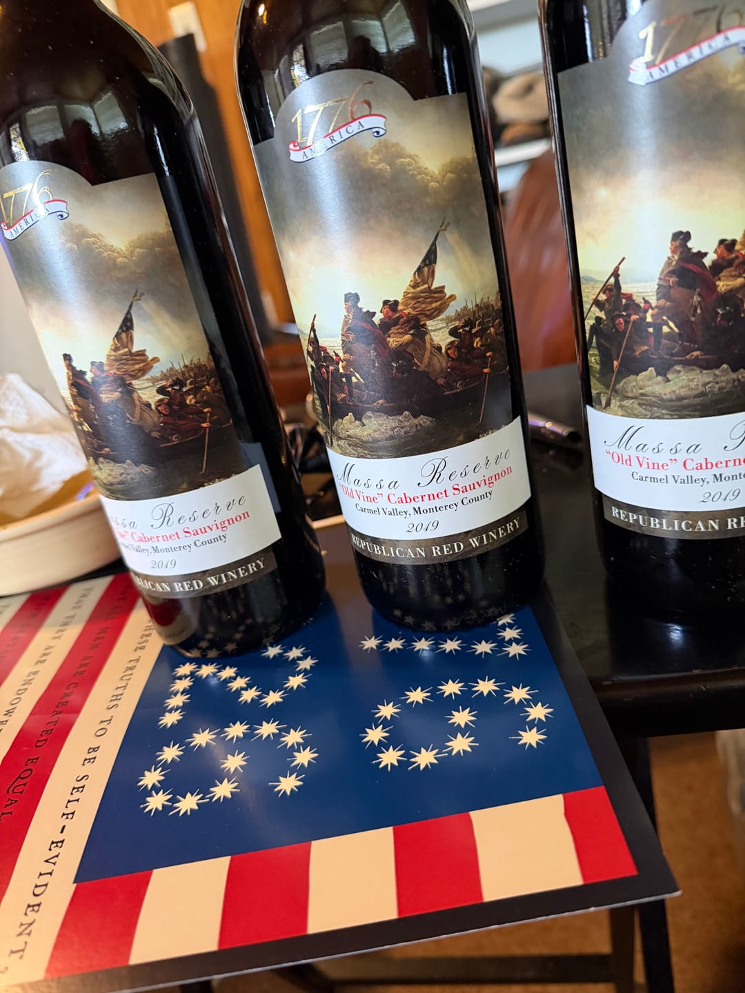 Customer photo review of 'Washington Crossing' - Old Vine Cabernet Sauvignon