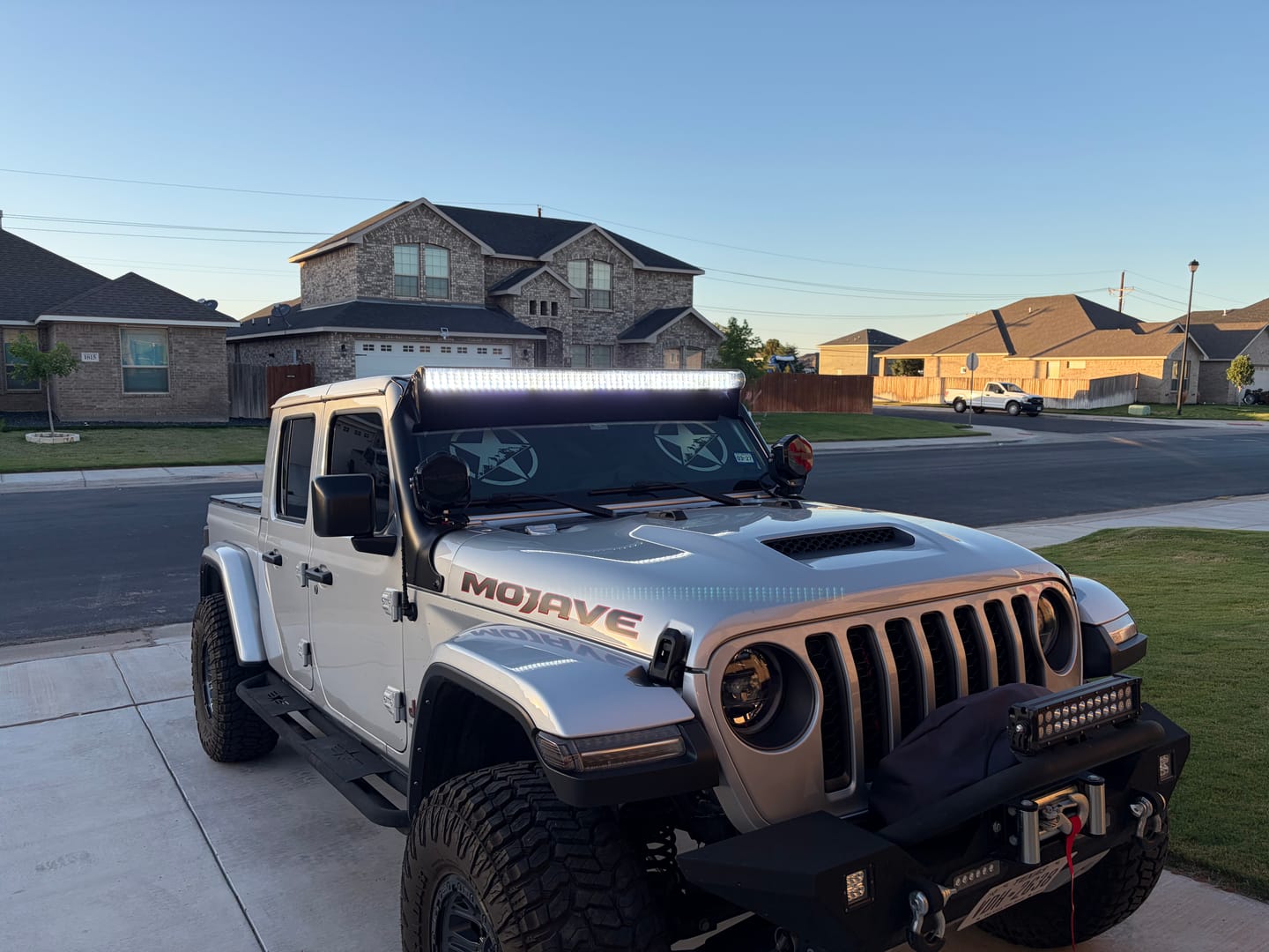 Customer photo review of Light Bar Cover | Dual Row 52"