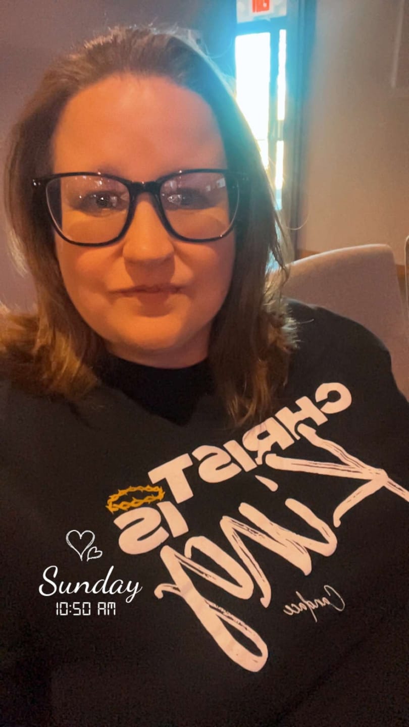 Customer photo review of Christ Is King T-Shirt