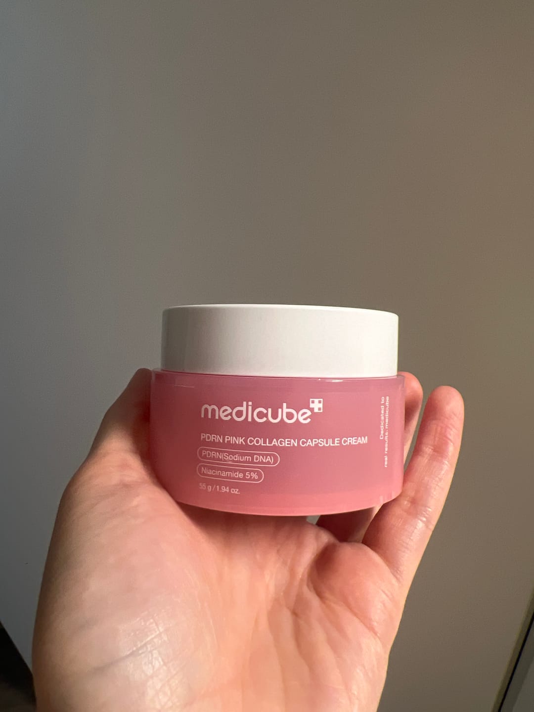 Customer photo review of Kapsulu liftinga krēms ādas tvirtumam Medicube PDRN Pink Collagen Capsule Cream
