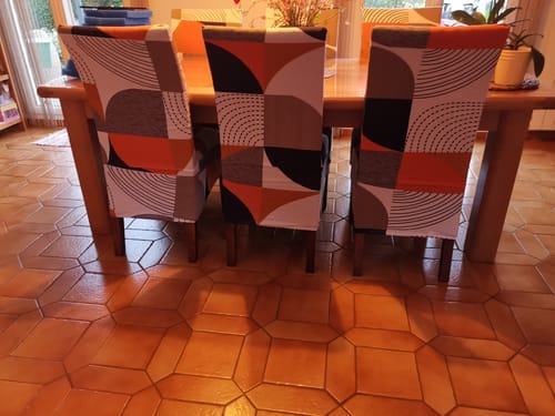 Customer photo review of Housse de chaise XL à motifs - Charlotte