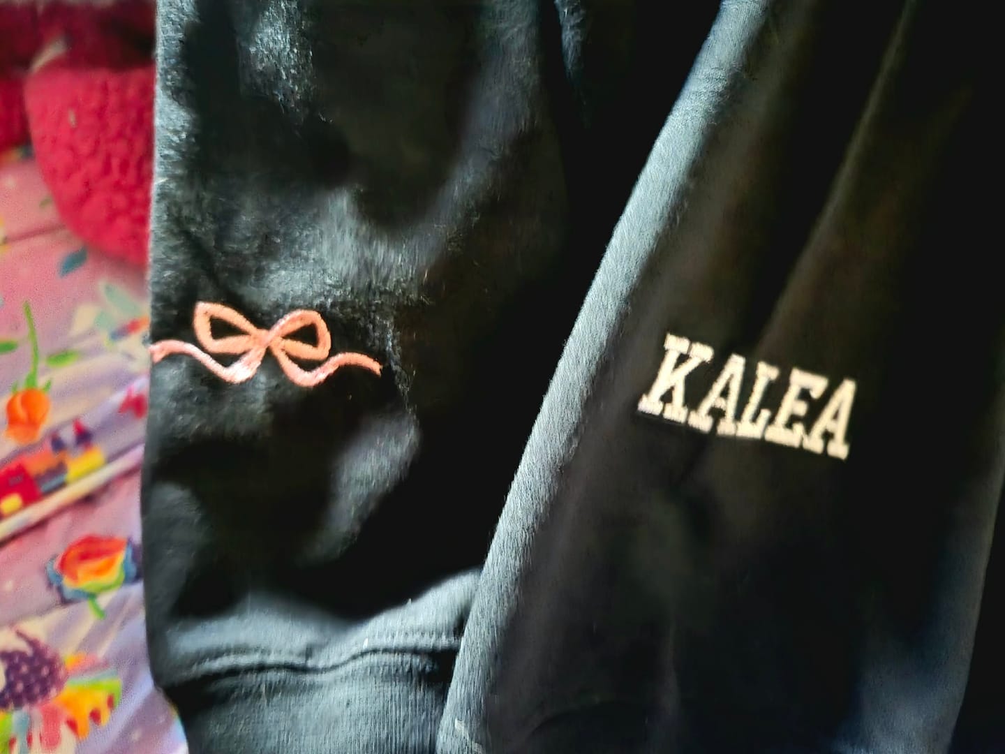 Customer photo review of Custom Embroidered Applique Glitter Mama Sweatshirt - Gift for Mom