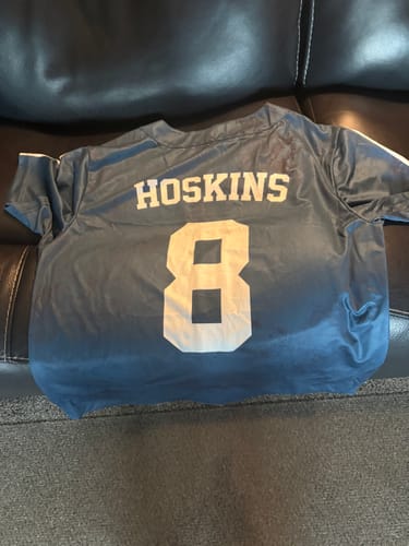 Customer photo review of Custom City Baseball Jersey - Cleveland CLE Blue - Design Your Own