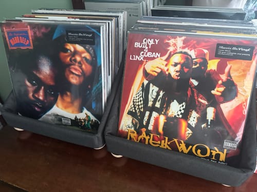 Customer photo review of Record Roots Tabletop Storage System