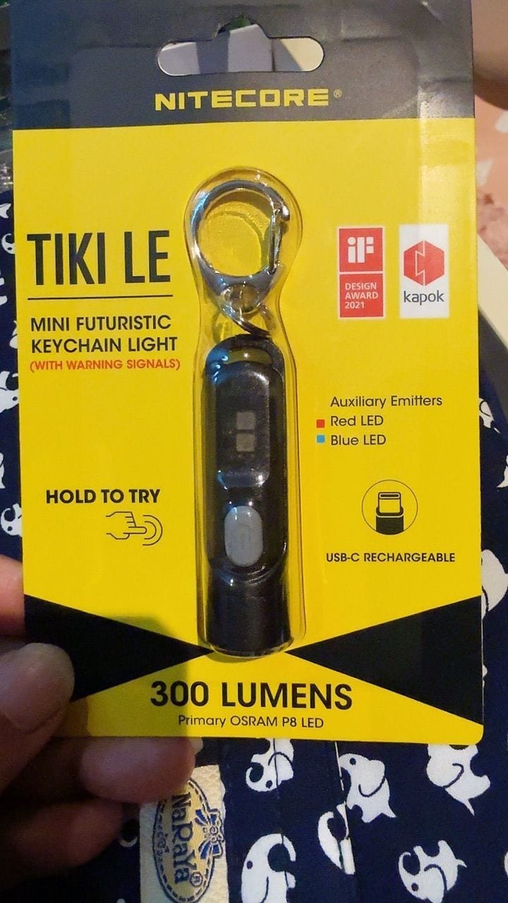 Customer photo review of TIKI (BLUE Glow In The Dark) - 300 lumens