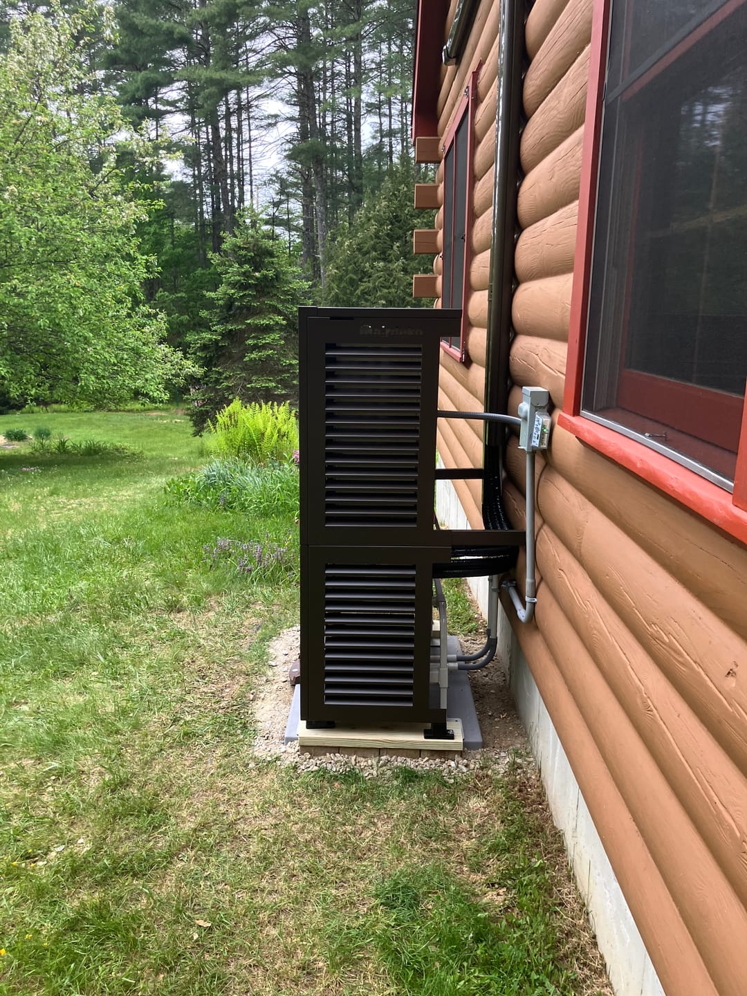 Customer photo review of Mini-Split AC Cover - Bronze