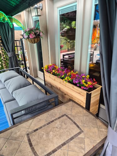 Customer photo review of 11.5" x 48" Raised Garden Bed - 30" TALL / Garden Grade